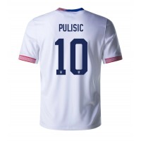 Billiga Förenta Staterna Christian Pulisic #10 Hemma fotbollskläder Copa America 2024 Kortärmad